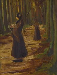 Zwei Frauen im Wald